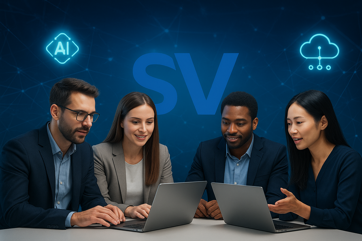 SVR TECH GROUPS professional team collaborating
